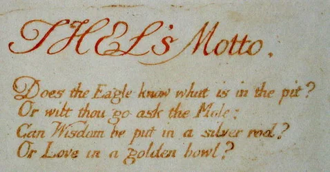 Thels Motto..., plate 1 from The Book of Thel